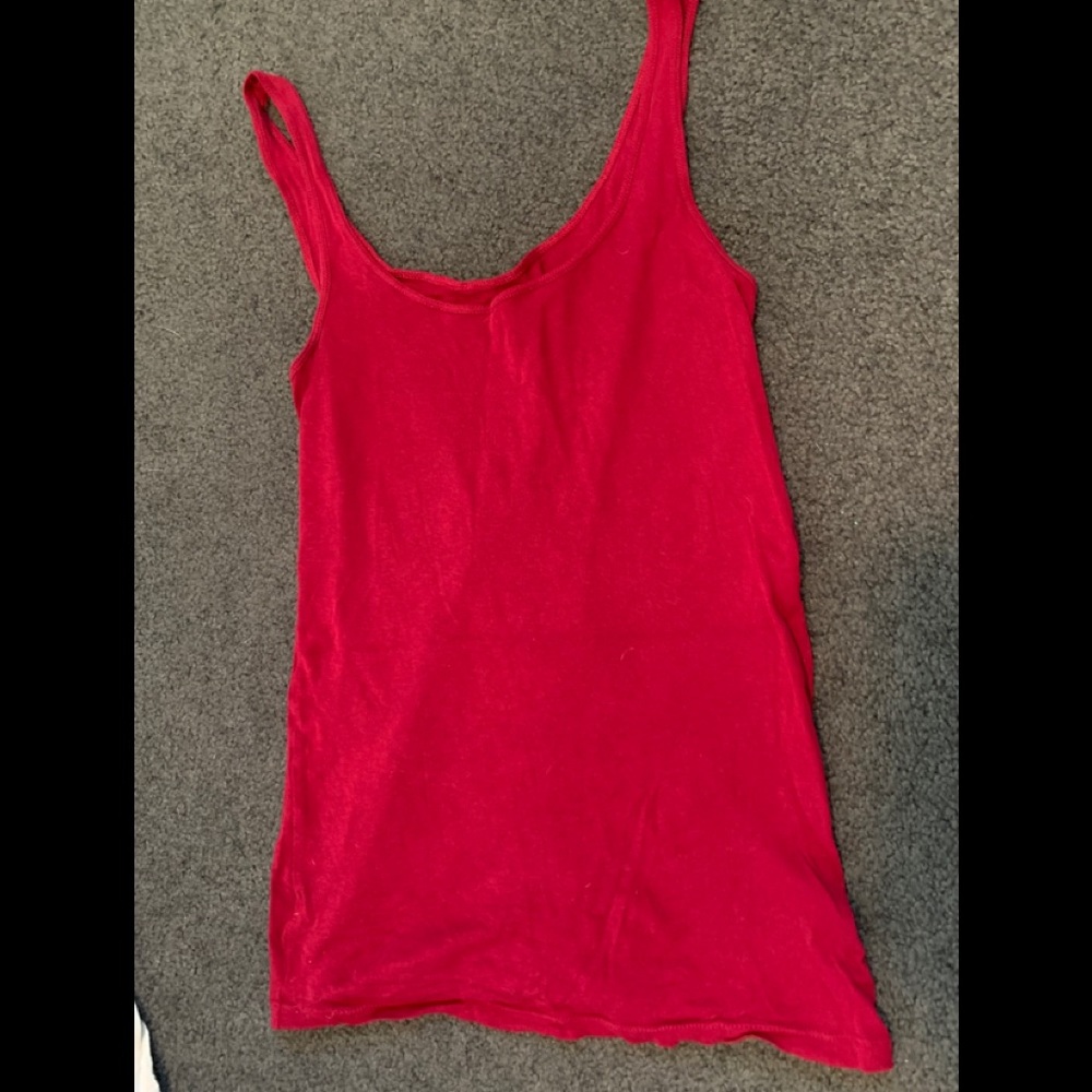 Loft size small Tank Top- red